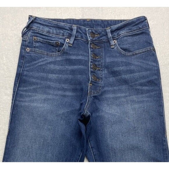 True Religion Starr High-Rise Cropped Straight Women's Buttonfly Jeans Size 28 - Picture 6 of 16